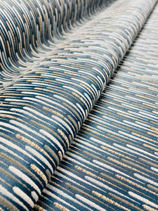 Teal White Upholstery Fabric for Chairs Geometric Stripes Fabric by The  Yard Kids Boys Girls Modern Abstract Spiral Decor Decorative Waterproof