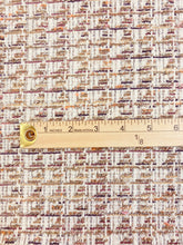 Load image into Gallery viewer, Designer Cream Brown Orange Pink Maroon Tweed Water &amp; Stain Resistant Upholstery Fabric WHS 3575