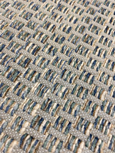 Load image into Gallery viewer, Designer Linen Viscose Grey Teal Brown Cream Tweed Upholstery Fabric WHS 4174