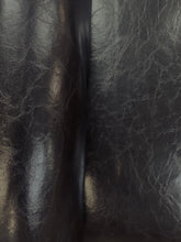 Load image into Gallery viewer, Designer Heavy Duty Lustrous Black Vegan Faux Leather Upholstery Vinyl WHS 3914