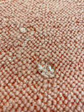 Load image into Gallery viewer, 2.5 Yard Designer Orange Pink Wool Boucle MCM Mid Century Modern Water &amp; Stain Resistant Upholstery Fabric WHS 3561