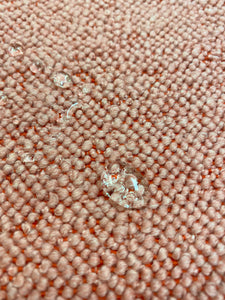 2.5 Yard Designer Orange Pink Wool Boucle MCM Mid Century Modern Water & Stain Resistant Upholstery Fabric WHS 3561