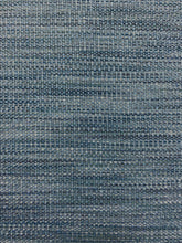 Load image into Gallery viewer, Designer Navy Denim Blue Stripe MCM Mid Century Modern Tweed Upholstery Fabric WHS 4089