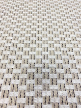 Load image into Gallery viewer, 1.5 Yard of Pierre Frey Sete Fusain Indoor Outdoor White Beige Black Woven Upholstery Fabric WHS 3118