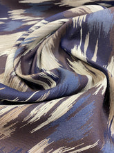 Load image into Gallery viewer, Brentano Isla Mar Indoor Outdoor Sunbrella Purple Taupe Cream Blue Brown Abstract Water &amp; Stain Resistant Upholstery Fabric STA 3216