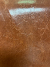 Load image into Gallery viewer, Designer Caramel Brown Faux Leather Vegan Upholstery Vinyl STA 3432