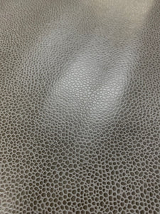 Designer Stingray Shagreen Grey Glossy Faux Leather Upholstery Vinyl WHS 3721