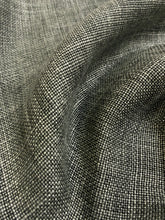 Load image into Gallery viewer, Designer Grey Green Belgian Flax Linen Upholstery Fabric WHS 3986