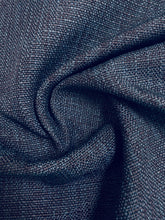 Load image into Gallery viewer, Designer Navy Blue Tweed MCM Mid Century Modern Upholstery Fabric WHS 3787