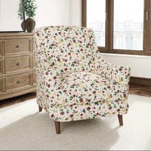 Load image into Gallery viewer, Stain Resistant Teal Green Cream Mustard Purple Floral Upholstery Drapery Fabric CF