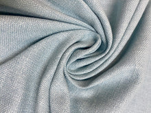 Load image into Gallery viewer, Designer Aqua Blue Cotton Linen Water &amp; Stain Resistant Upholstery Drapery Fabric WHS 3828