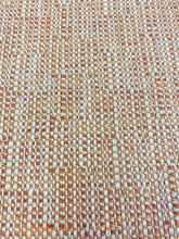Load image into Gallery viewer, Designer Orange Cream MCM Mid Century Modern Tweed Water &amp; Stain Resistant Upholstery Fabric WHS 3733