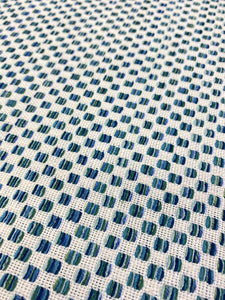 1.3 Yard Kravet Design - 36090-340 Horizon Inside Out Indoor Outdoor Teal Aqua Blue White Green Geometric Upholstery Fabric WHS 3529