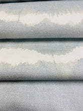 Load image into Gallery viewer, Kravet Baturi Mist Linen Blend Cream Grey Aqua Seafoam Upholstery Drapery Fabric STA 3286