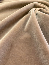 Load image into Gallery viewer, 2 Yard of Mocha Brown Genuine Mohair Velvet Water &amp; Stain Resistant Upholstery Fabric STA 3677