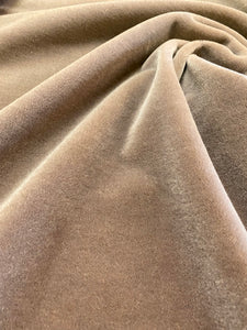 2 Yard of Mocha Brown Genuine Mohair Velvet Water & Stain Resistant Upholstery Fabric STA 3677