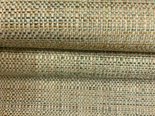 Load image into Gallery viewer, Designer Olive Sage Green Mustard MCM Mid Century Modern Tweed Upholstery Fabric WHS 4201