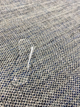 Load image into Gallery viewer, Designer Water &amp; Stain Resistant Navy Blue Grey MCM Mid Century Modern Tweed Upholstery Fabric WHS 3683