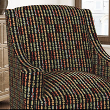 Load image into Gallery viewer, Black Mustard Green Red Aqua Blue Abstract Geometric Upholstery Drapery Fabric CF