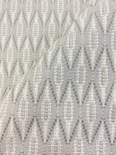 Load image into Gallery viewer, 1.8 Yard Crypton S 3694 Seafoam Sage Green Beige Diamond Upholstery Fabric WHS 3963