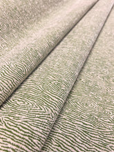 Load image into Gallery viewer, Designer Lime Green Cream Faux Bois MCM Mid Century Modern Chenille Upholstery Water &amp; Stain Resistant Fabric STA 3046