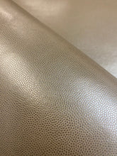 Load image into Gallery viewer, 1.75 Yard Designer Taupe Pearlescent Faux Leather Upholstery Vinyl WHS 4156