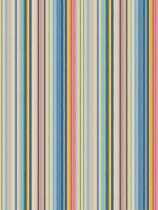 Taupe Chartreuse Green Blue Purple Nautical Stripe Cotton Drapery Upholstery Fabric FB