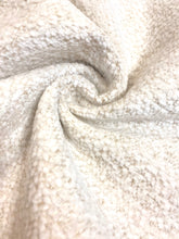 Load image into Gallery viewer, Designer Cream Plush Boucle Water &amp; Stain Resistant Chenille Upholstery Fabric STA 3945