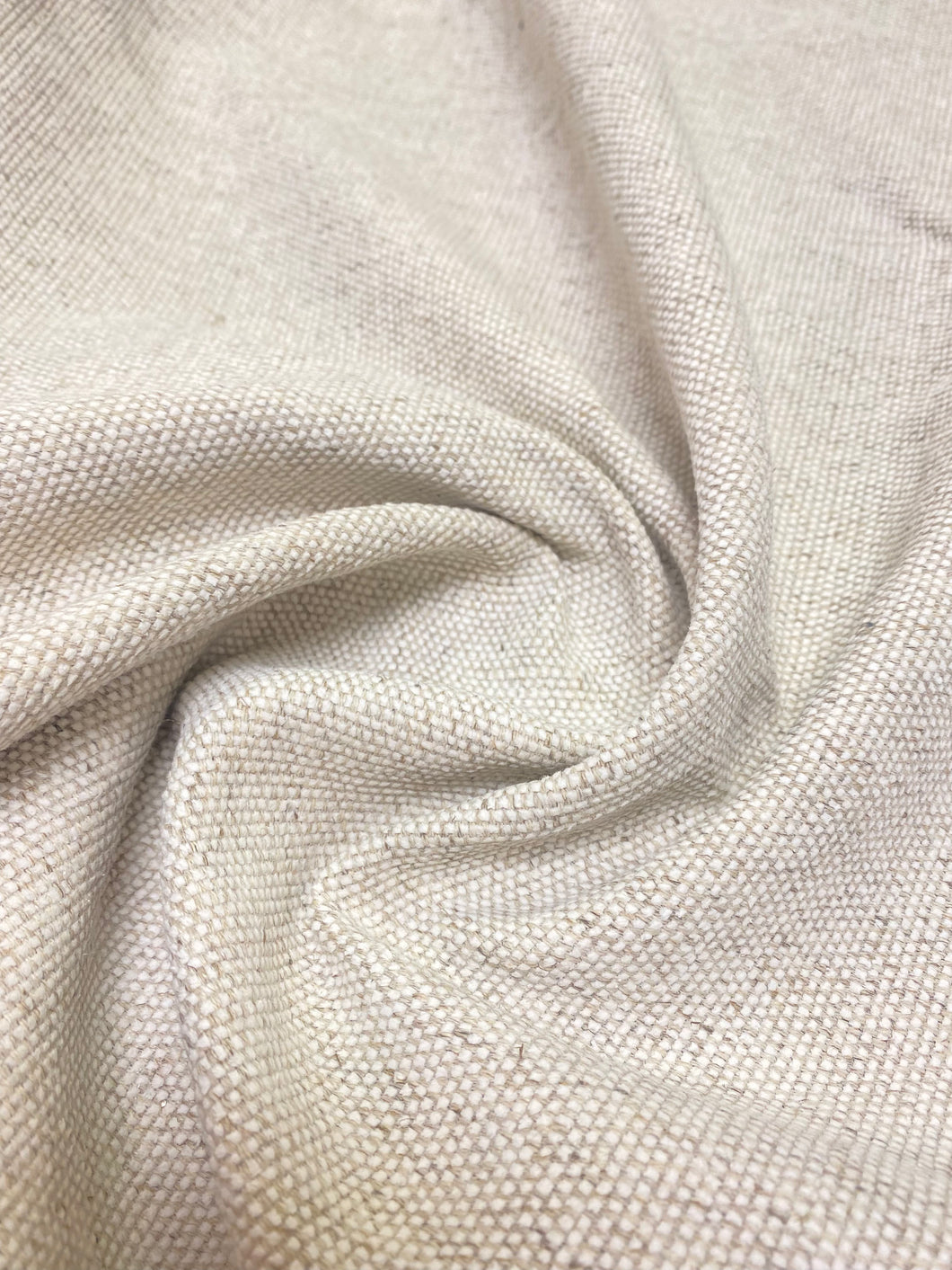 Designer Water & Stain Resistant Grey Beige MCM Mid Century Modern Linen Blend Chenille Upholstery Fabric STA 3603