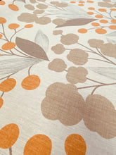 Load image into Gallery viewer, Kravet Capparis Spice Beige Taupe Orange Botanical linen Water &amp; Stain Resistant Upholstery Drapery Fabric STA 3254