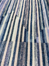 Load image into Gallery viewer, Kelly Wreastler Arcade Jade Reversible Green Teal Navy Blue Purple Abstract Chenille Upholstery Fabric STA 3134