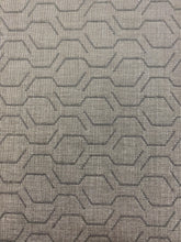 Load image into Gallery viewer, Sunbrella Adaptation Stone Grey Geometric Water &amp; Stain Resistant Indoor Outdoor Upholstery Fabric WHS 3942