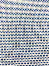 Load image into Gallery viewer, Remnant 1.25 Yard of Stroheim Mehar Crypton Cream French Blue Woven MCM Mid Century Modern Water &amp; Stain Resistant Upholstery Fabric WHS 3537
