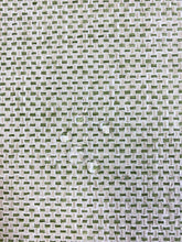 Load image into Gallery viewer, Designer Water &amp; Stain Resistant Lime Green Cream Beige MCM Mid Century Modern Woven Upholstery Fabric WHS 3694