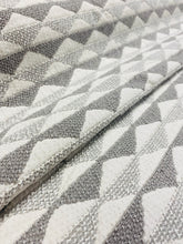 Load image into Gallery viewer, Designer Grey Water &amp; Stain Resistant Abstract Geometric Upholstery Fabric WHS 3127