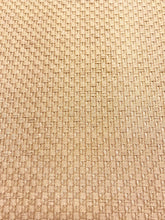 Load image into Gallery viewer, Designer Beige Basket Weave Woven MCM Mid Century Modern Water &amp; Stain Resistant Upholstery Fabric STA 3701