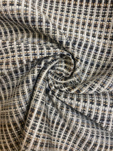 Load image into Gallery viewer, Designer Taupe Mustard Grey Black MCM Mid Century Modern Water &amp; Stain Resistant Upholstery Fabric WHS 3894