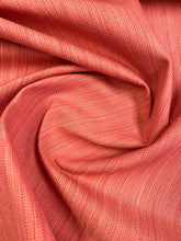 Load image into Gallery viewer, Designer Indoor Outdoor Water &amp; Stain Resistant Strie Coral Upholstery Fabric STA 3532