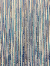 Load image into Gallery viewer, Jim Thompson Boujad Indoor Outdoor Kilim Turquoise Blue Grey Cream Water &amp; Stain Resistant Upholstery Fabric WHS 3798