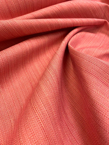 Designer Indoor Outdoor Water & Stain Resistant Strie Coral Upholstery Fabric STA 3532