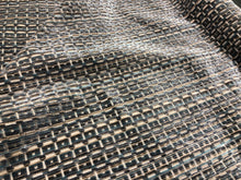 Load image into Gallery viewer, Over 1.5 Yard Lee Jofa Menger Cut Velvet Fabric Teal  / Sapphire