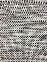 Load image into Gallery viewer, Charcoal Grey MCM Mid Century Modern Tweed Water &amp; Stain Resistant Upholstery Fabric STA 3063