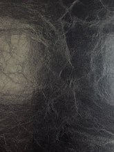 Load image into Gallery viewer, Designer Heavy Duty Lustrous Black Vegan Faux Leather Upholstery Vinyl WHS 3914