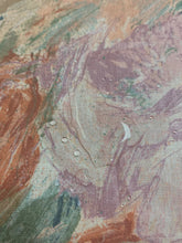 Load image into Gallery viewer, Vintage Mauve Seafoam Green Pink Cotton Abstract Drapery Fabric WHS 3990