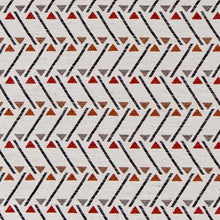 Load image into Gallery viewer, Heavy Duty Beige Orange Grey Black Geometric Abstract Upholstery Drapery Fabric CF
