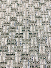 Load image into Gallery viewer, 1.5 Yard Cowtan &amp; Tout Keston Celadon Seafoam Green Geometric Boucle MCM Mid Century Modern Chenille Upholstery Fabric STA 3342