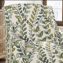 Load image into Gallery viewer, Grey Teal Olive Green Botanical Upholstery Drapery Fabric CF