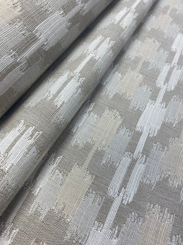 1.7 Yard Perennials Caravan Ash Indoor Outdoor Cream Beige Grey Abstract Upholstery Fabric WHS 3666