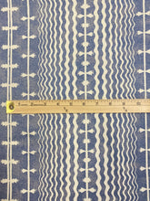 Load image into Gallery viewer, Fermoie Abbey Stripe 008 Cotton Linen Cream Blue Geometric Upholstery Fabric WHS 3401