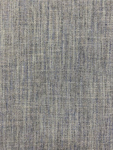 Load image into Gallery viewer, Designer Water &amp; Stain Resistant Navy Blue Grey MCM Mid Century Modern Tweed Upholstery Fabric WHS 3683